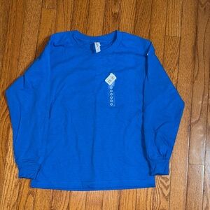 Alstyle Vibrant Blue Kids Long Sleeve Tee